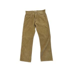 Vintage Corduroy Flat Front Straight Leg Khaki Pants Men's Size 33x29 - A33